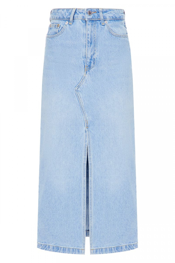 Спідниця джинсова блакитного кольору з відстрочкою 1